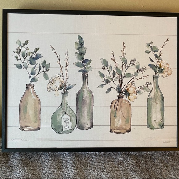 Stupell Industries Other - Wall Art - Bottles/Plant on Canvas